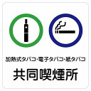 加熱式タバコ・電子タバコ・紙タバコ共同喫煙所 サインステッカー シール 正方形 商業施設 飲食店 旅館 ホテル レンタル イベント表示 場所 掲示 案内板 ピク...
