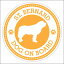セーフティサイン ステッカー Dog on board ST. BERNARD セント・バーナード イエロー 直径13cm あおり運転 対策 カーステッカー 煽り運転対策 自動車用 屋外 屋内 防水 かわいい おしゃれ 安全対策 650円