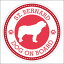 セーフティサイン ステッカー Dog on board ST. BERNARD セント・バーナード レッド 直径13cm あおり運転 対策 カーステッカー 煽り運転対策 自動車用 屋外 屋内 防水 かわいい おしゃれ 安全対策 650円