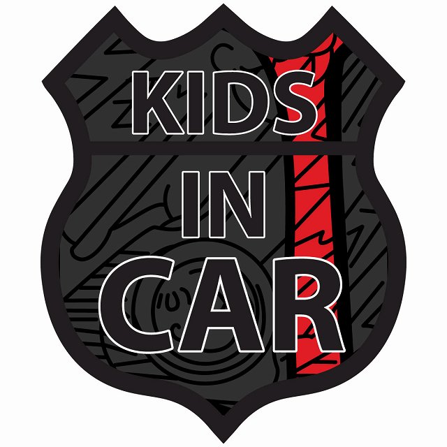 KIDS IN CAR ステッカー 花札柄 鬼札 ルート66 カーステッカー シール sticker 安全対策 あおり運転 かっこいい おしゃれ かわいい 車ステッカー ステッカー 車 サインステッカー ドライブ 防…