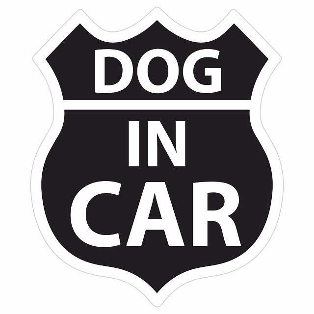 DOG IN CAR ƥå ֥å 롼66 ѥå ƥå  sticker к 걿ž ä...