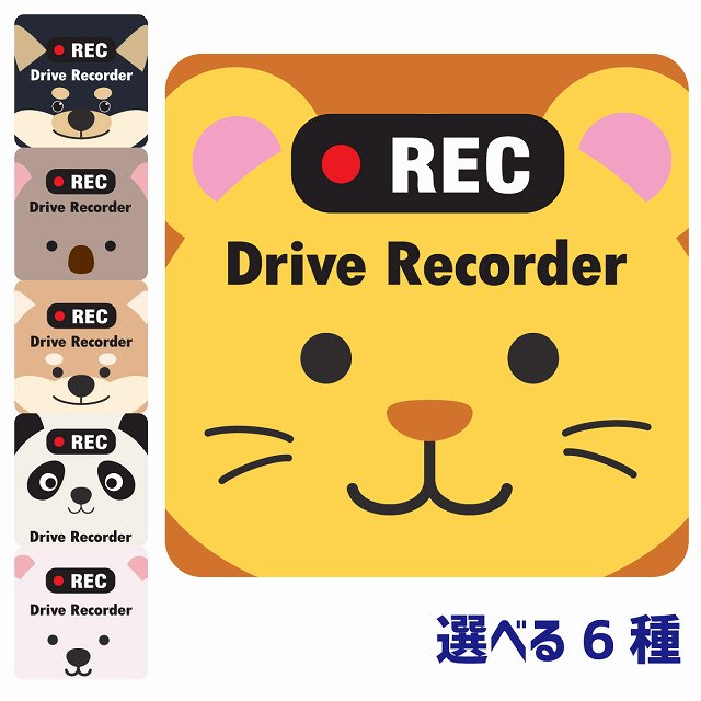 ɥ쥳 ƥå  REC Drive Recorder  Ѥ  餤  ͤ  Ǥ 13x13cm   襤 ɥ쥳 к ž 걿ž  ˥ޥ ưʪ 饹 ɥ饤֥쥳 Ͽ