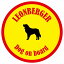 セーフティサイン ステッカー カラフル Dog on board 丸型 レオンベルガー イエロー&レッド 直径13cm あおり運転 対策 カーステッカー 給油口 リア ウインドウ 屋外 屋内 防水 かわいい おしゃれ カーサイン 690円