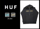 50 HUF ハフ GOOD LUCK ZIP HOODY ジップアップパーカー