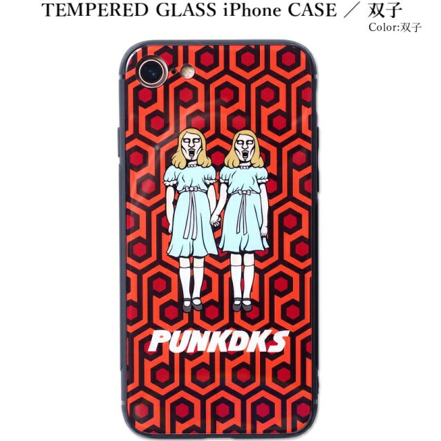 PUNK DRUNKERS パンクドランカーズ TEMPERED GLASSiPhone CASE 双子