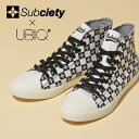 SUBCIETY サブサエティーxUBIQ コラボ CHECKER FLAG シューズ