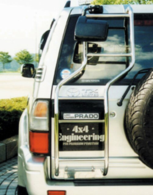 4x4 リアラダー /ハンドバフ仕上げ ベンドタイプ ランドクルーザー PRADO プラド 90系 エンジニアリング 4×4 Engineering