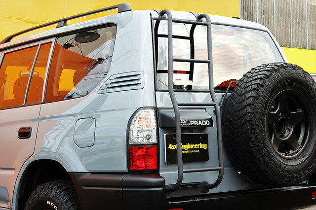 4x4 リアラダー /艶消しブラック塗装 ランドクルーザー PRADO プラド 90系 エンジニアリング 4×4 Engin..