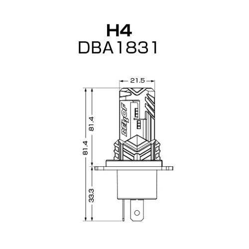 BELLOF ベロフ LEDヘッド＆フォグランプバルブ プレシャス・レイ R [H4 Hi-Low] 【6000K】/ DBA1831 ベロフジャパン 3