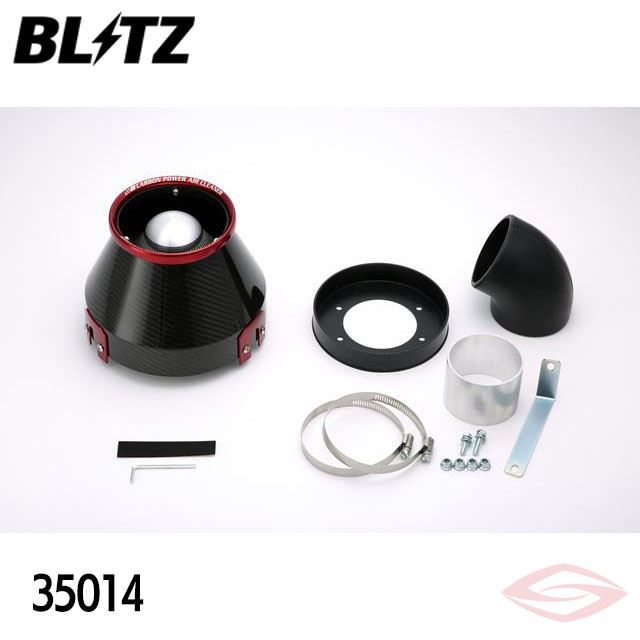 BLITZ カーボンパワー エアクリーナー スカイライン HR32 HCR32 HNR32 ニッサン(35014) /ブリッツ コアタイプ CARBON POWER