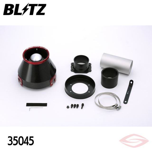 BLITZ カーボンパワー エアクリーナー チェイサー JZX90 トヨタ(35045) /ブリッツ コアタイプ CARBON POWER