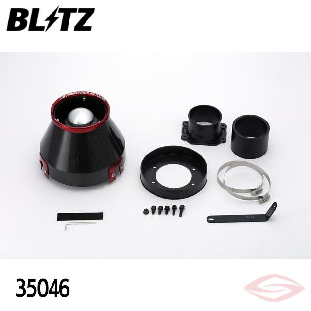 BLITZ カーボンパワー エアクリーナー チェイサー JZX100 トヨタ(35046) /ブリッツ コアタイプ CARBON POWER
