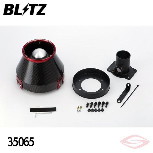 BLITZ カーボンパワー エアクリーナー アレックス NZE121 NZE124 トヨタ(35065) /ブリッツ コアタイプ CARBON POWER