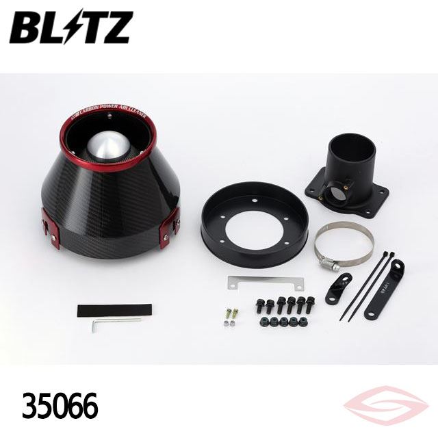 BLITZ カーボンパワー エアクリーナー カローラ ZZE122 ZZE124 トヨタ【35066】ブリッツ コアタイプ CARBON POWER