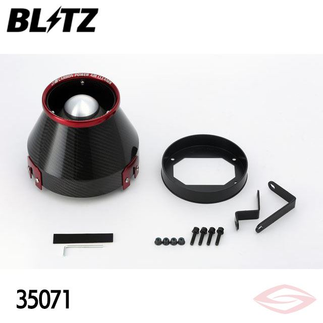 BLITZ カーボンパワー エアクリーナー ランサーエボリューション VI CP9A MITSUBISHI(35071) /ブリッツ コアタイプ CARBON POWER