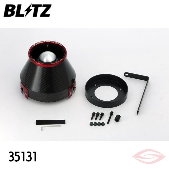 BLITZ カーボンパワー エアクリーナー レガシィB4 BE5 スバル【35131】ブリッツ コアタイプ CARBON POWER