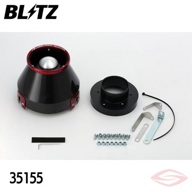 BLITZ カーボンパワー エアクリーナー オーリス ZRE152H トヨタ【35155】ブリッツ コアタイプ CARBON POWER