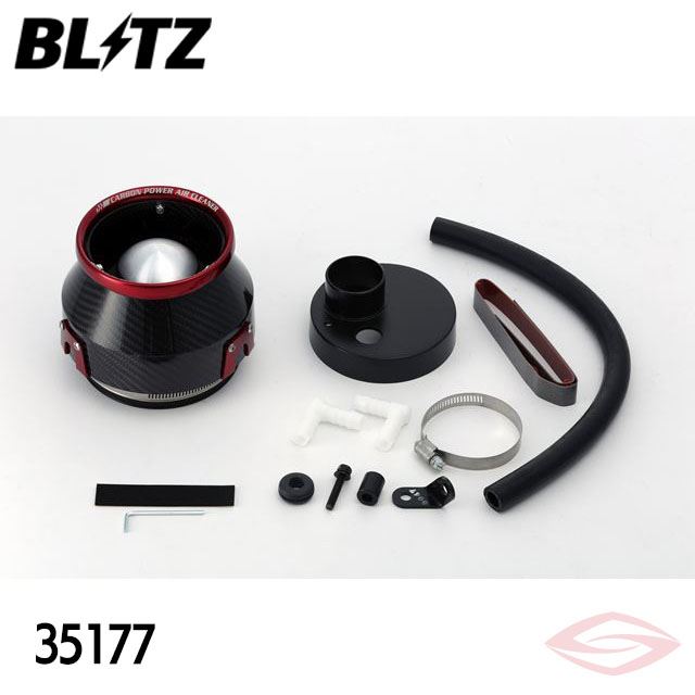 BLITZ カーボンパワー エアクリーナー スペーシア MK32S スズキ(35177) /ブリッツ コアタイプ CARBON POWER