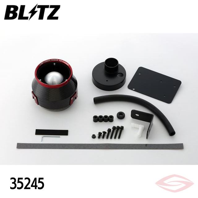 BLITZ カーボンパワー エアクリーナー スペーシアカスタム MK53S スズキ(35245) /ブリッツ コアタイプ CARBON POWER