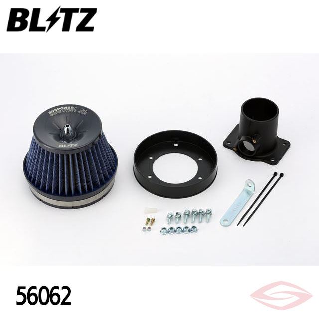 BLITZ サスパワーLM エアクリーナー カローラフィールダー ZZE123G トヨタ【56062】ブリッツ コアタイプ SUS POWER LM