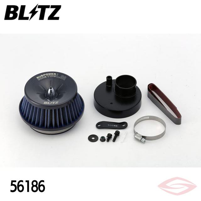 BLITZ サスパワーLM エアクリーナー AZワゴン MD22S マツダ【56186】ブリッツ コアタイプ SUS POWER LM