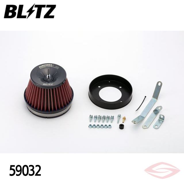 BLITZ サスパワーLMレッド エアクリーナー エルグランド APE50 APWE50 ニッサン(59032) /ブリッツ コアタイプ SUS POWER LM-RED