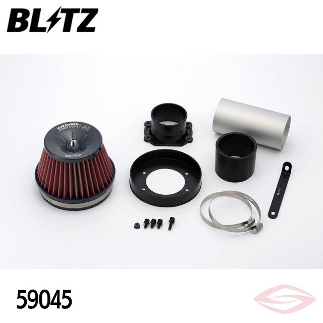 BLITZ サスパワーLMレッド エアクリーナー クレスタ JZX90 トヨタ【59045】ブリッツ コアタイプ SUS POWER LM-RED