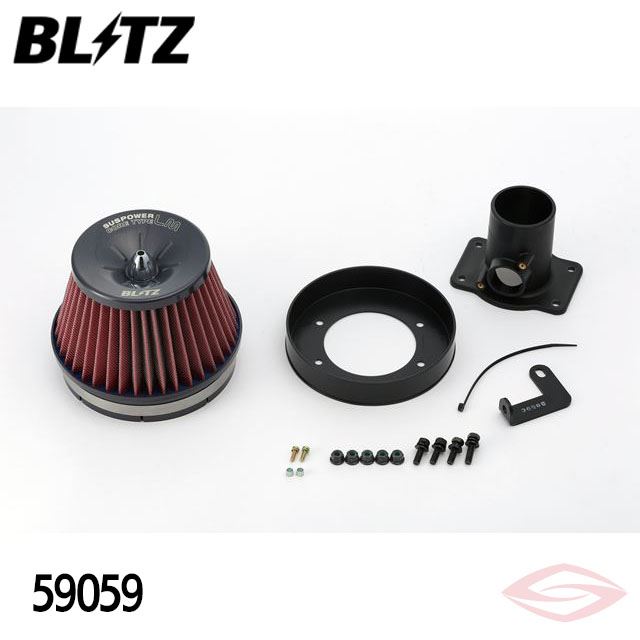 BLITZ サスパワーLMレッド エアクリーナー イスト NCP60 NCP61 NCP65 トヨタ【59059】ブリッツ コアタイプ SUS POWER LM-RED