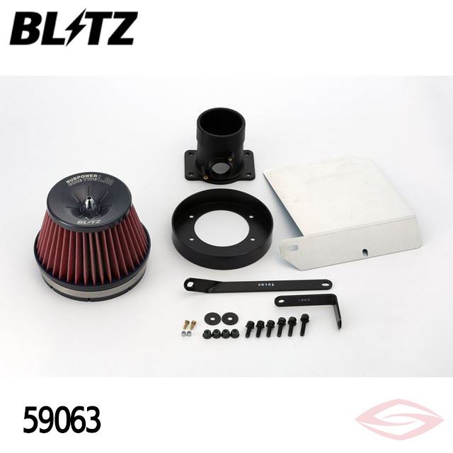 BLITZ サスパワーLMレッド エアクリーナー SC430 UZZ40 レクサス【59063】ブリッツ コアタイプ SUS POWER LM-RED