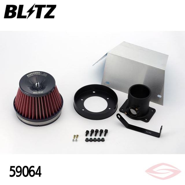 BLITZ サスパワーLMレッド エアクリーナー マークII JZX110 トヨタ(59064) /ブリッツ コアタイプ SUS POWER LM-RED