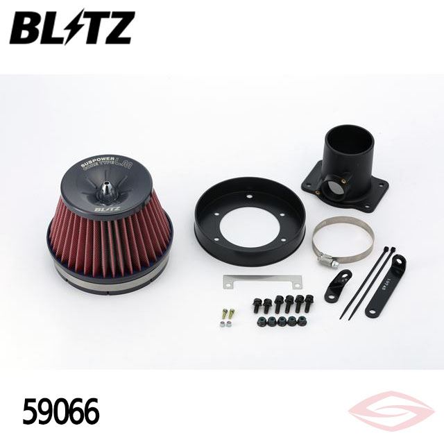 BLITZ サスパワーLMレッド エアクリーナー カローラスパシオ ZZE122N トヨタ【59066】ブリッツ コアタイプ SUS POWER LM-RED
