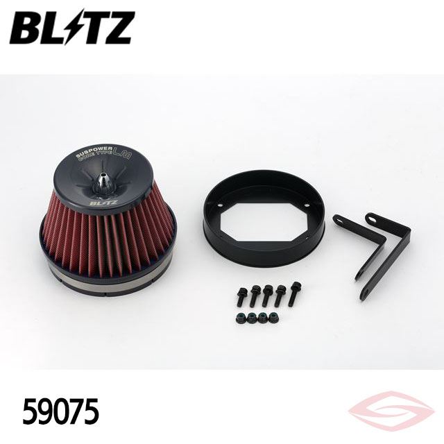 BLITZ サスパワーLMレッド エアクリーナー ランサーセディアワゴン CS5W MITSUBISHI(59075) /ブリッツ コアタイプ SUS POWER LM-RED