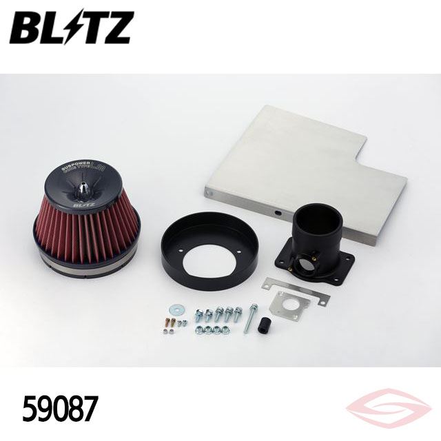 BLITZ サスパワーLMレッド エアクリーナー レガシィB4 BM9 スバル【59087】ブリッツ コアタイプ SUS POWER LM-RED