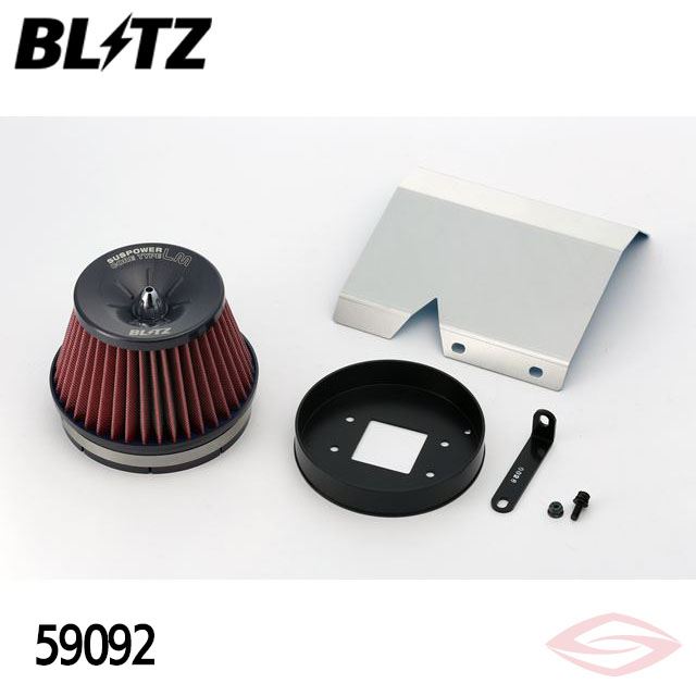 BLITZ サスパワーLMレッド エアクリーナー ロードスター NA6CE マツダ【59092】ブリッツ コアタイプ SUS POWER LM-RED