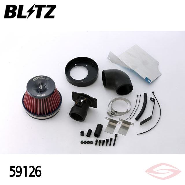 BLITZ サスパワーLMレッド エアクリーナー CR-Z ZF2 ホンダ【59126】ブリッツ コアタイプ SUS POWER LM-RED