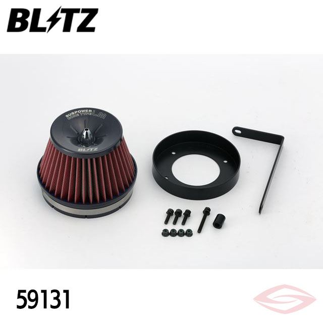 BLITZ サスパワーLMレッド エアクリーナー フォレスター SF5 スバル【59131】ブリッツ コアタイプ SUS POWER LM-RED