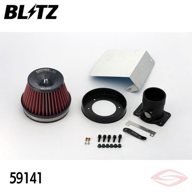 BLITZ サスパワーLMレッド エアクリーナー クラウン GRS180 GRS181 GRS182 GRS183 トヨタ(59141) /ブリッツ コアタイプ SUS POWER LM-RED