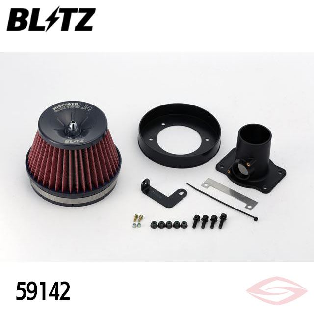 BLITZ サスパワーLMレッド エアクリーナー シエンタ NCP81G NCP85G トヨタ【59142】ブリッツ コアタイプ SUS POWER LM-RED