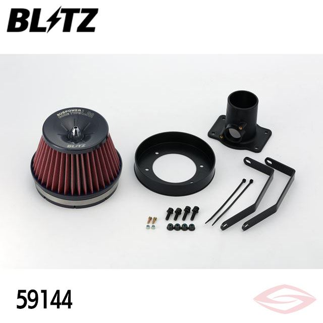 BLITZ サスパワーLMレッド エアクリーナー ヴィッツ G's NCP131 トヨタ【59144】ブリッツ コアタイプ SUS POWER LM-RED