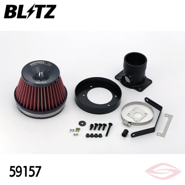 BLITZ サスパワーLMレッド エアクリーナー アルファード GGH20W トヨタ(59157) /ブリッツ コアタイプ SUS POWER LM-RED