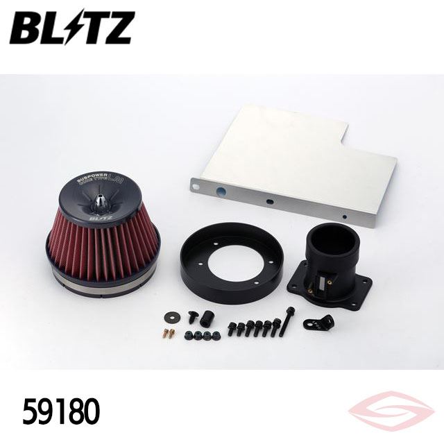 BLITZ サスパワーLMレッド エアクリーナー レガシィツーリングワゴン BRG スバル【59180】ブリッツ コアタイプ SUS POWER LM-RED