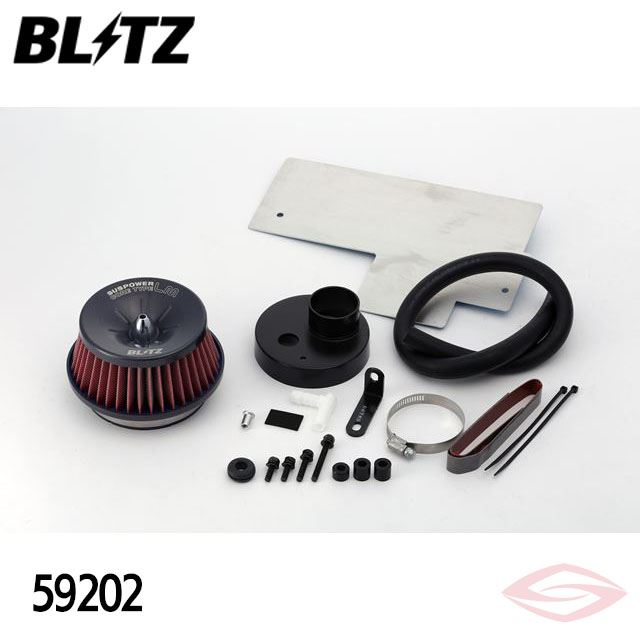 BLITZ サスパワーLMレッド エアクリーナー N-BOX + JF1 JF2 ホンダ【59202】ブリッツ コアタイプ SUS POWER LM-RED