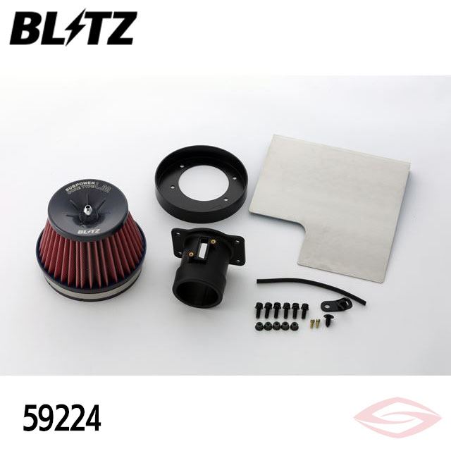 BLITZ サスパワーLMレッド エアクリーナー レヴォーグ VMG スバル【59224】ブリッツ コアタイプ SUS POWER LM-RED