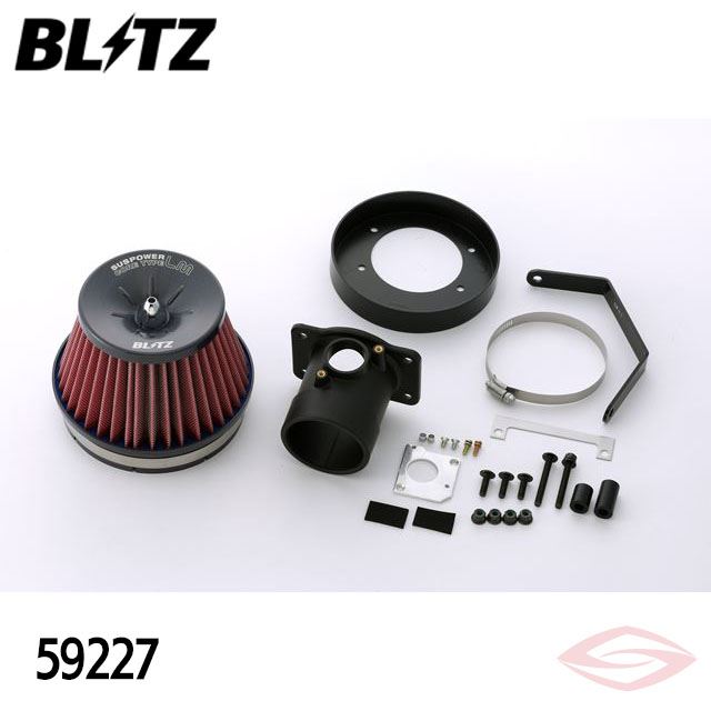 BLITZ サスパワーLMレッド エアクリーナー アルファード GGH30W GGH35W トヨタ(59227) /ブリッツ コアタイプ SUS POWER LM-RED