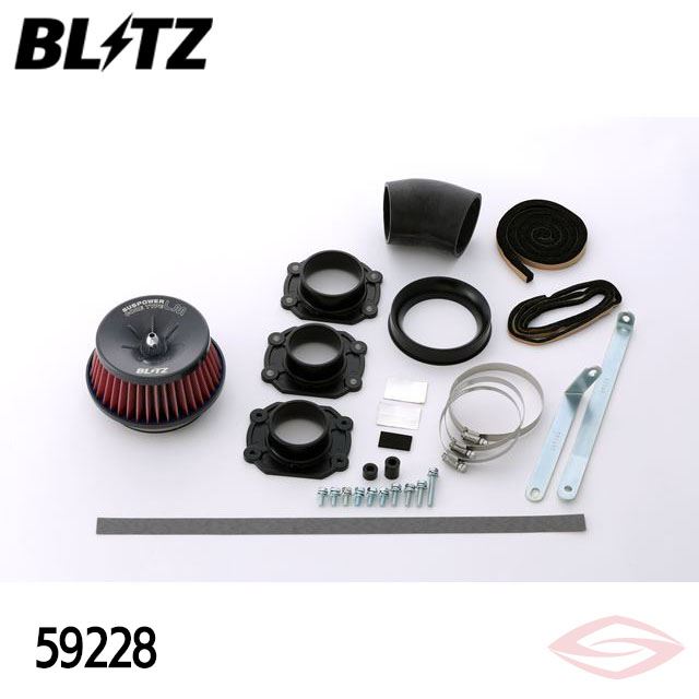 BLITZ サスパワーLMレッド エアクリーナー アルファードハイブリッド AYH30W トヨタ【59228】ブリッツ コアタイプ SUS POWER LM-RED