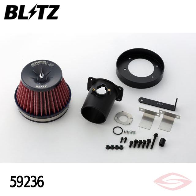 BLITZ サスパワーLMレッド エアクリーナー RC200t ASC10 レクサス【59236】ブリッツ コアタイプ SUS POWER LM-RED