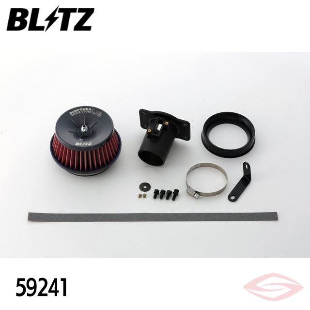BLITZ サスパワーLMレッド エアクリーナー ノートニスモ S E12改 ニッサン【59241】ブリッツ コアタイプ SUS POWER LM-RED