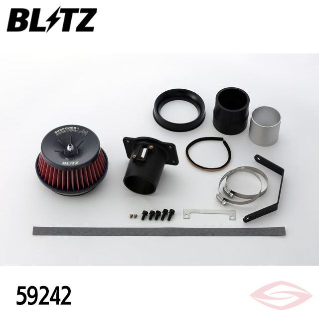 BLITZ サスパワーLMレッド エアクリーナー カローラツーリング NRE210W トヨタ【59242】ブリッツ コアタイプ SUS POWER LM-RED