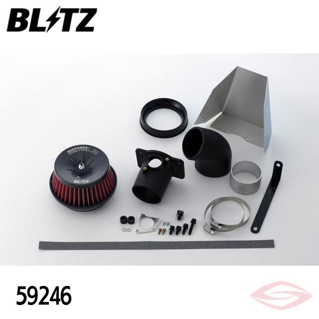 BLITZ サスパワーLMレッド エアクリーナー ロードスターRF NDERC マツダ【59246】ブリッツ コアタイプ SUS POWER LM-RED