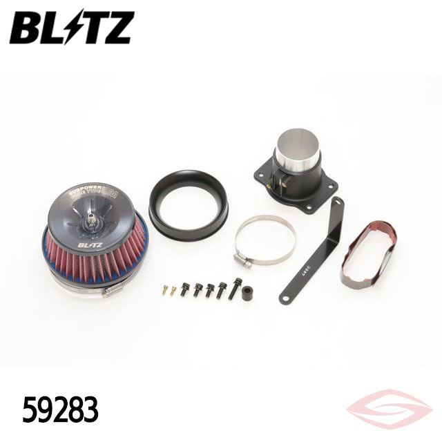 BLITZ サスパワーLMレッド エアクリーナー プリウス MXWH60 MXWH65 トヨタ【59283】ブリッツ コアタイプ SUS POWER LM-RED